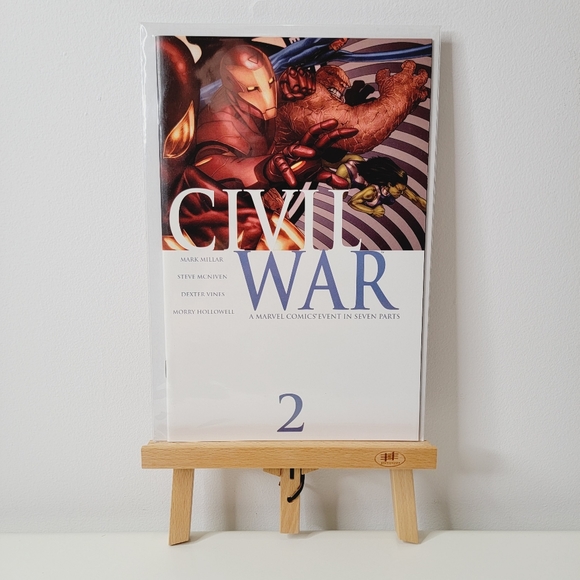 Vintage Marvel Comics Civil War comicbooks. Issues 2, 4 and 7. - Picture 4 of 4